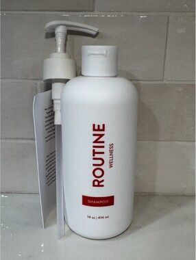 Routine Wellness Shampoo Peony &  Pomegranate 14 oz Clean Hair Loss Thinning